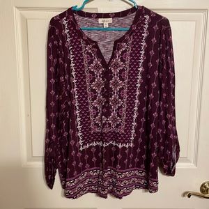 Style & Co long sleeve tee
